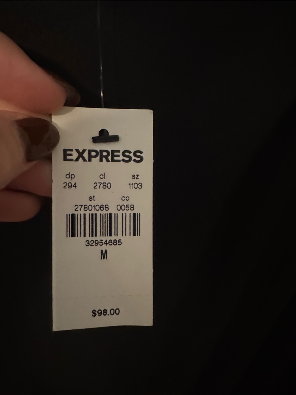 Express Black Cap-Sleeve Midi Dress with Faux Leather Skirt - Picture 3 of 5